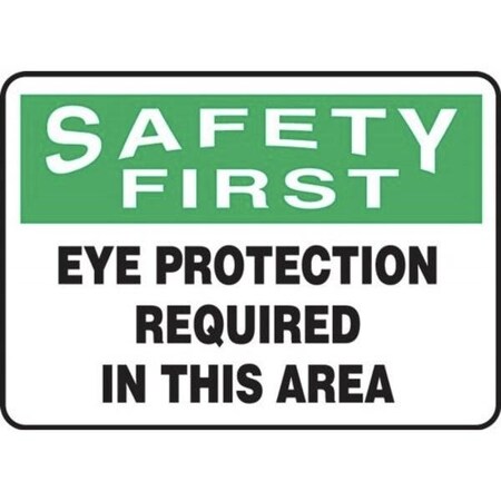 Accuform OSHA SAFETY FIRST SAFETY SIGN EYE MPPA900XP MPPA900XP